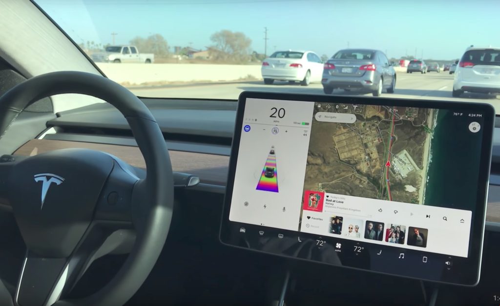 tesla model 3 adaptive cruise control without autopilot