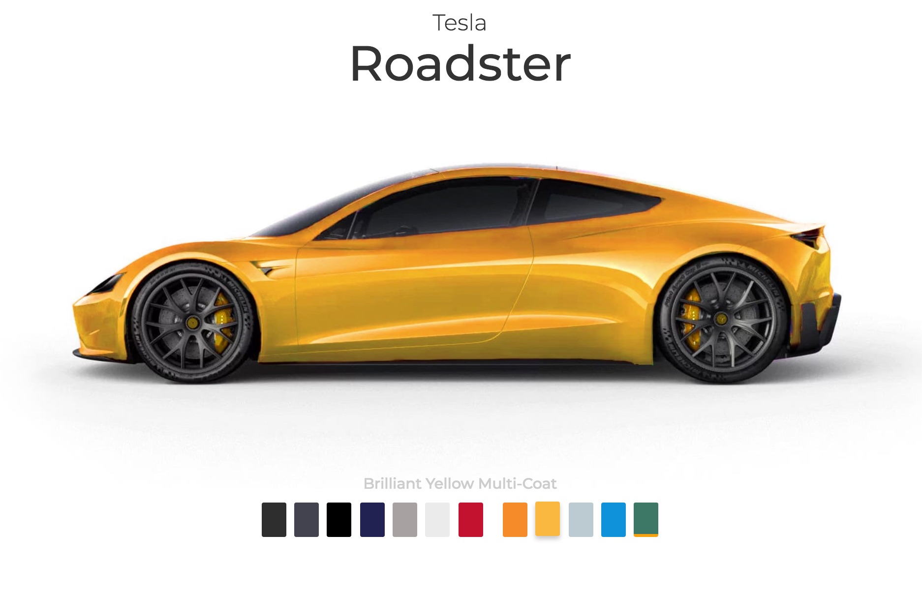 Tesla Roadster Paint Colors Imagined In New Interactive