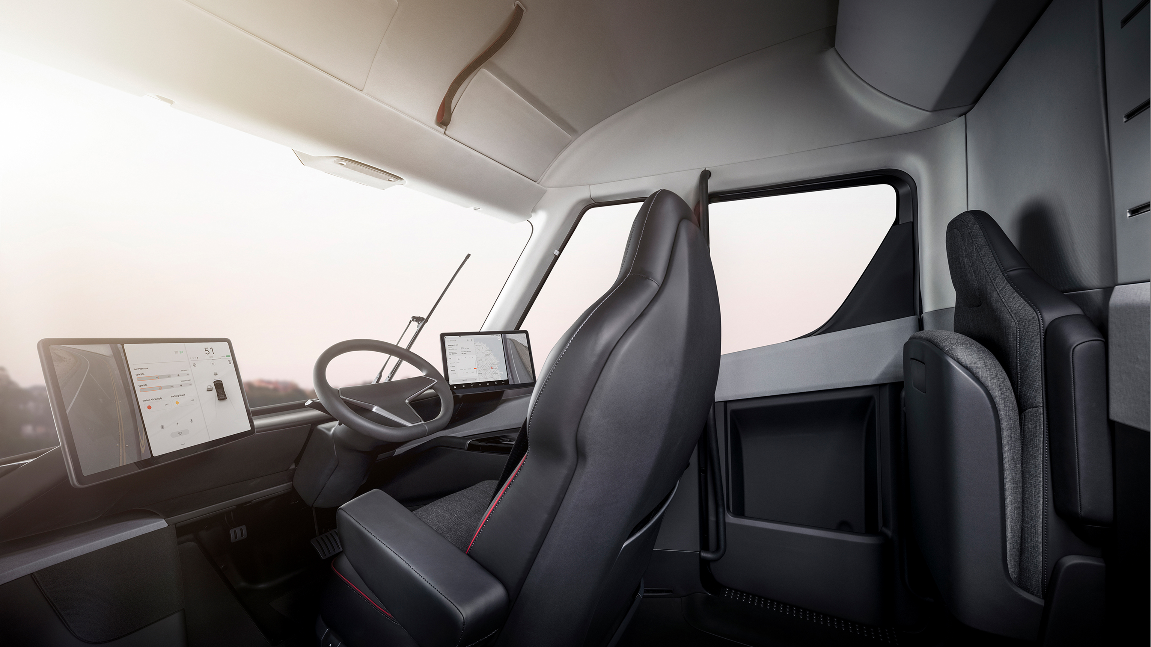 Tesla Semi Truck Seats Interior Teslarati