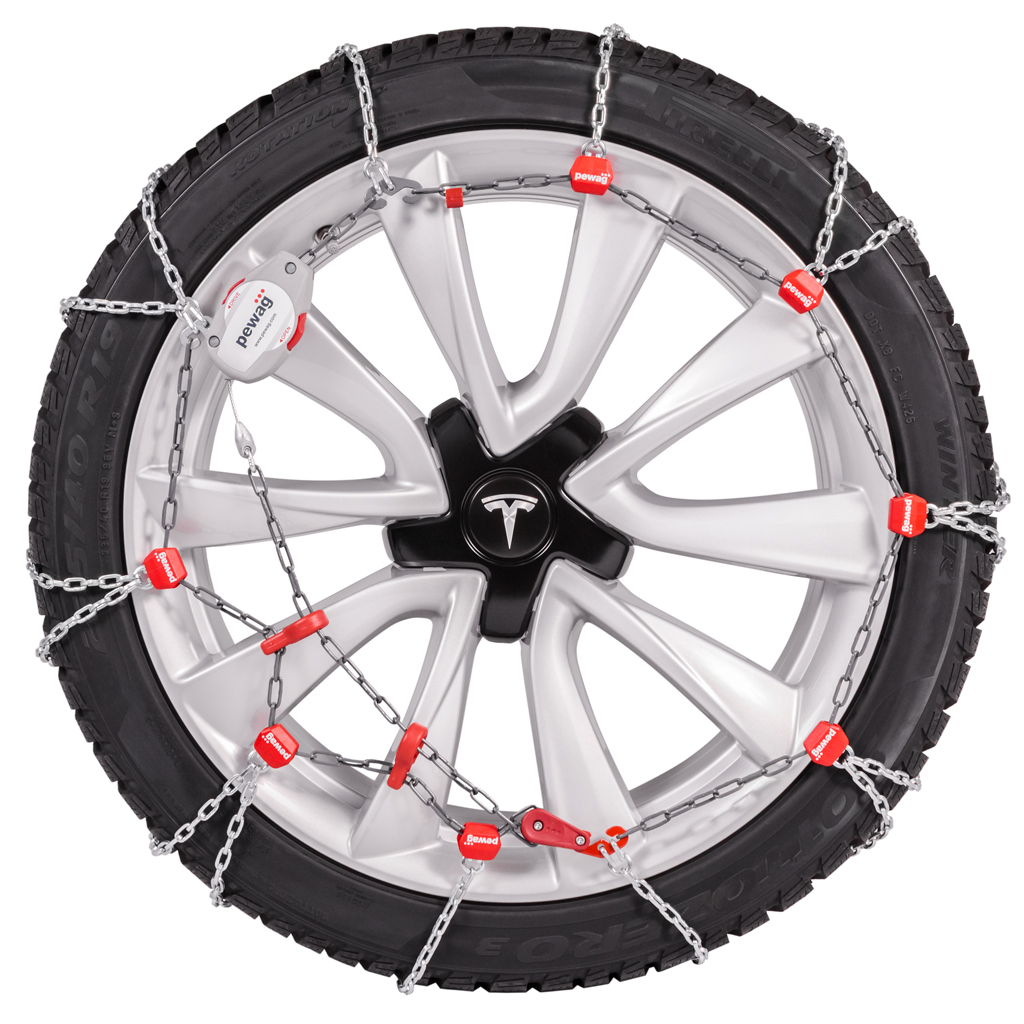 Frontal snow chains for Tesla Model S , X, Y and 3