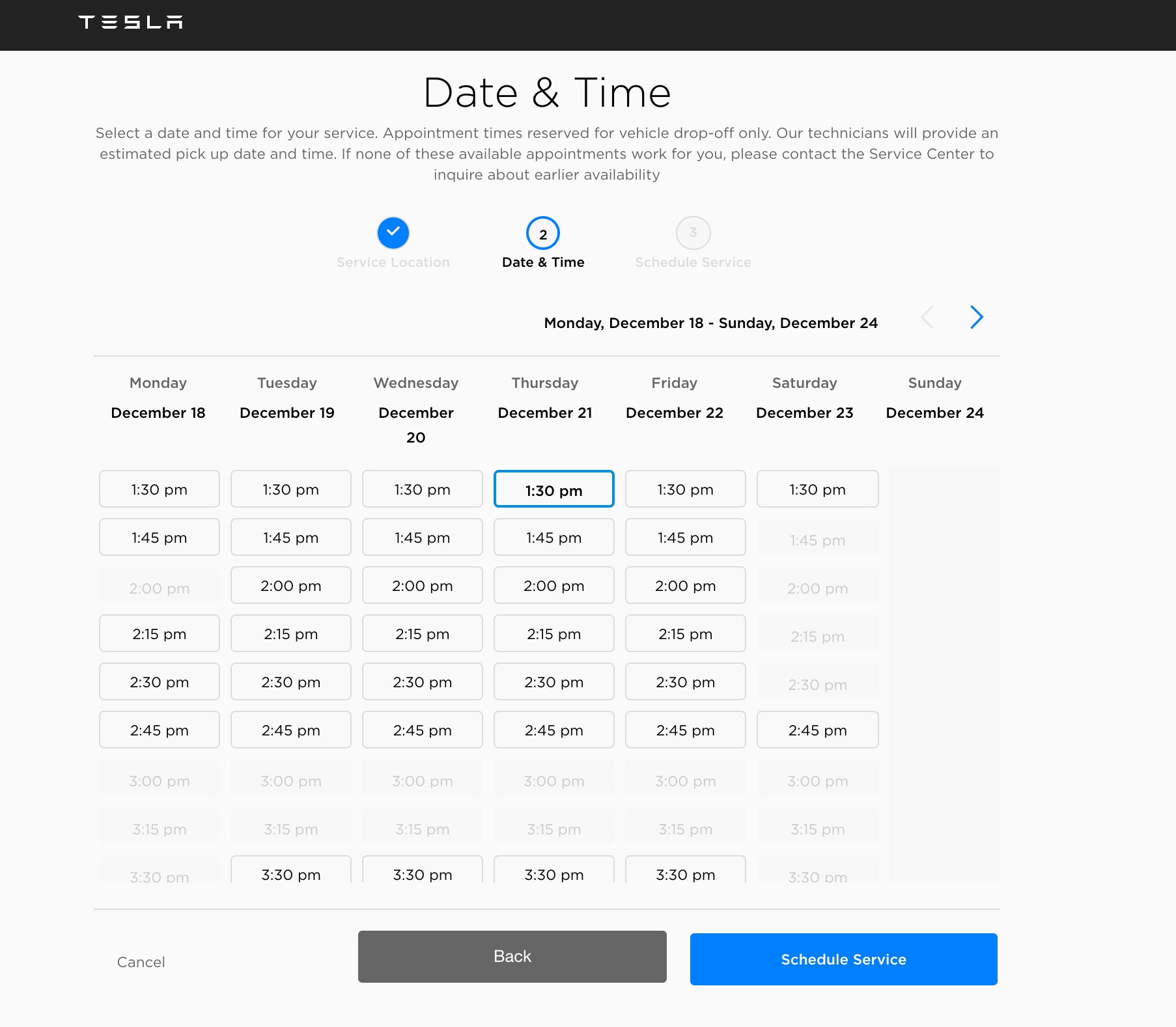 tesla-service-scheduling-datetime