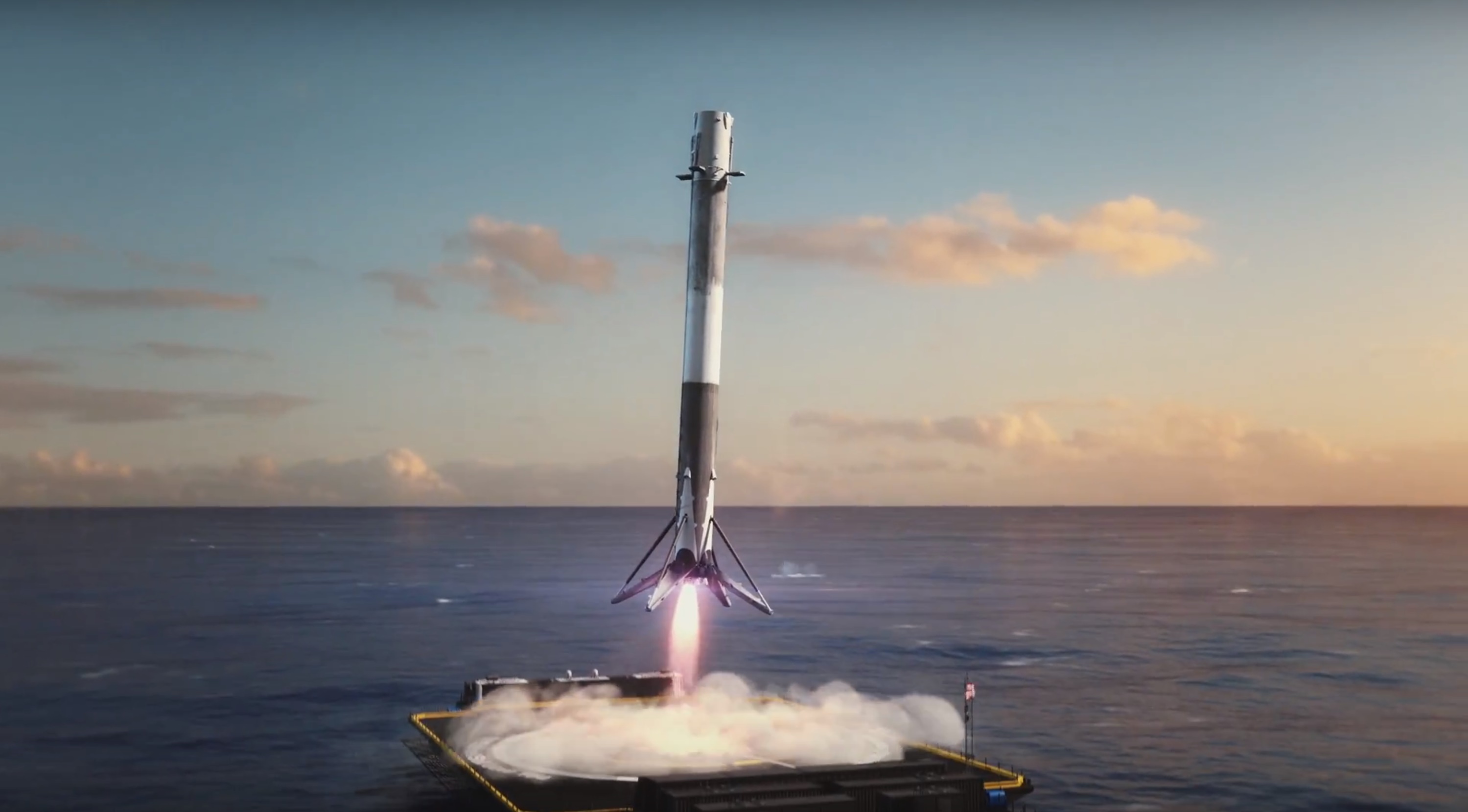 Falcon Heavy center core recovery 2 (SpaceX)