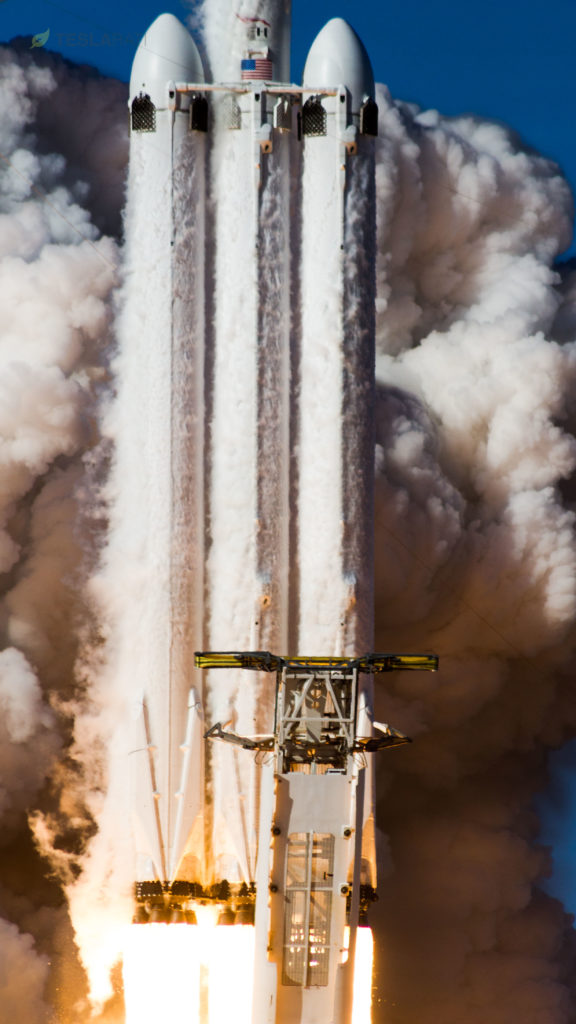 Probably my favorite rocketry photo of all time, taken moments after Falcon Heavy lifted off of Pad 39A. (Tom Cross)
