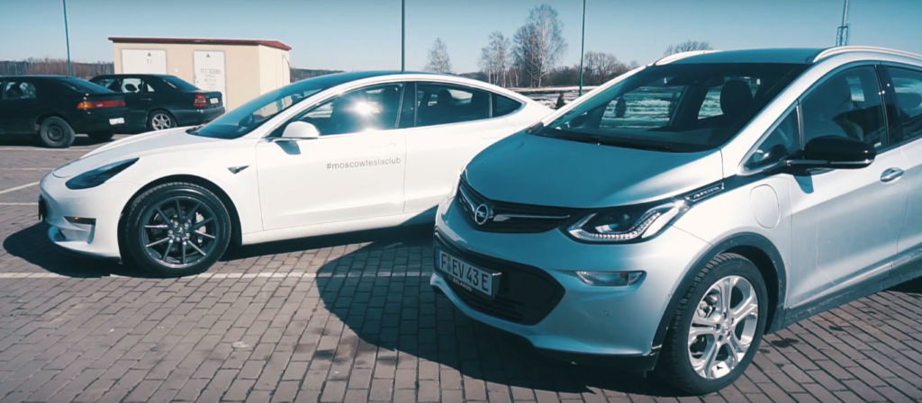 Chevy bolt vs tesla sales model y