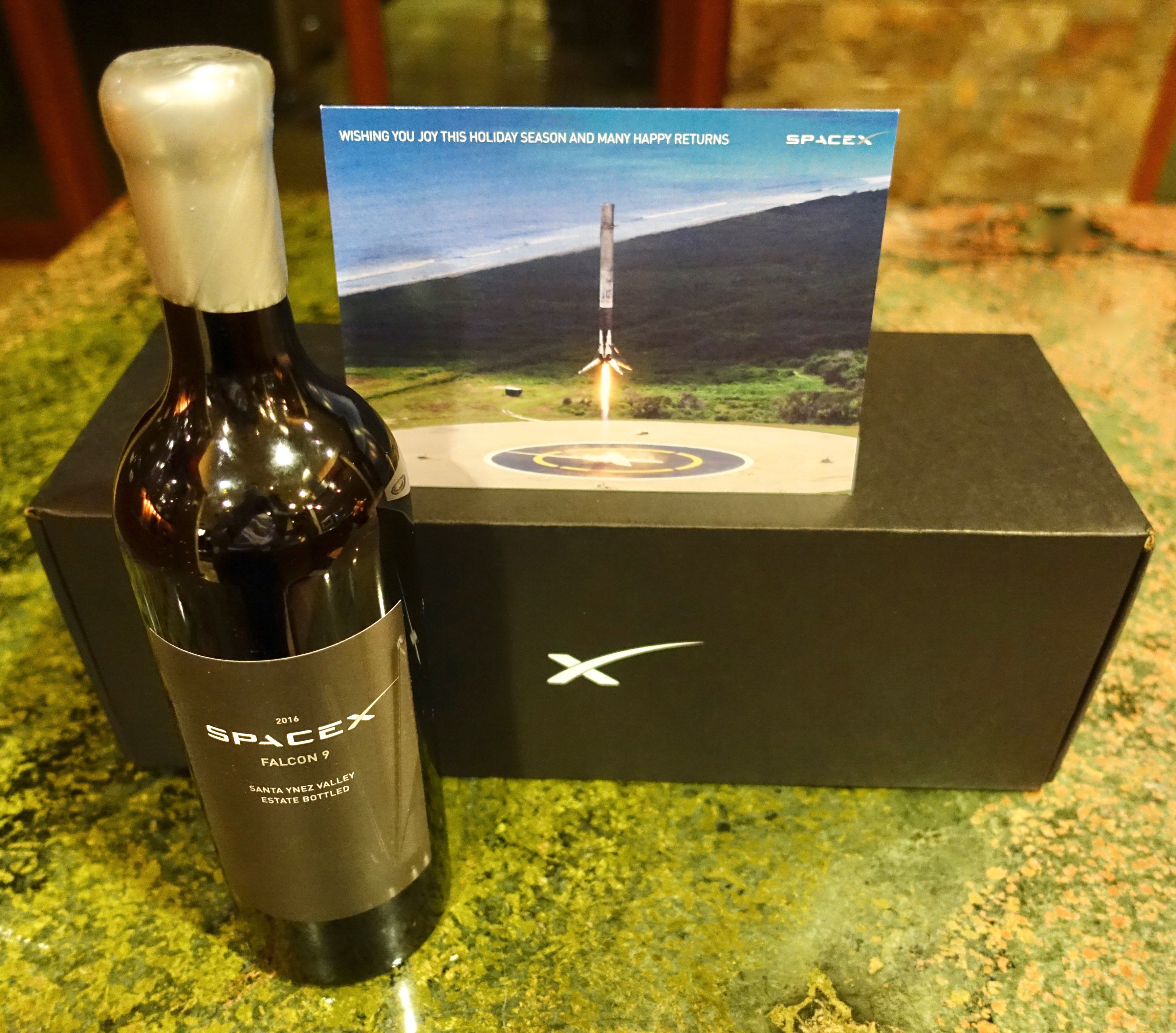 SpaceX wine [Credit: Eric Ralph/Teslarati]