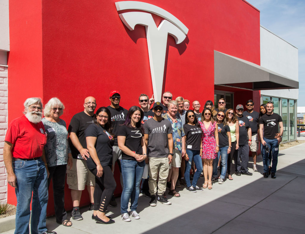 Tesla owners takeover largest Supercharger in the US in electric roadtrip
