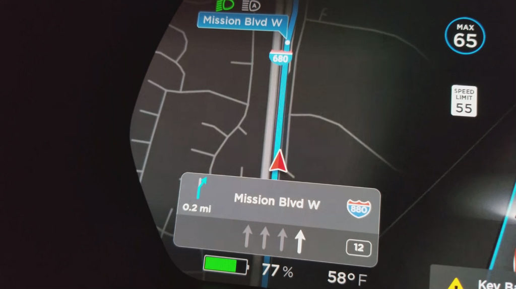 Watch Tesla's much improved Navigation and Maps update in action