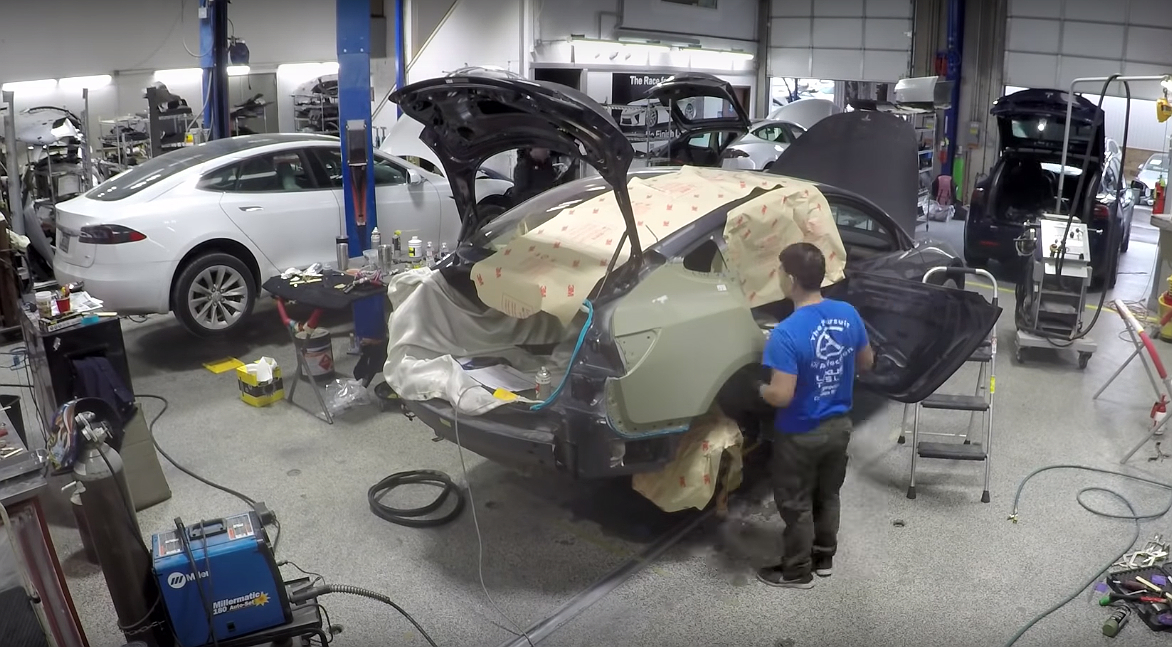 Tesla approved body shop highlights Model 3 repair in time-lapse video