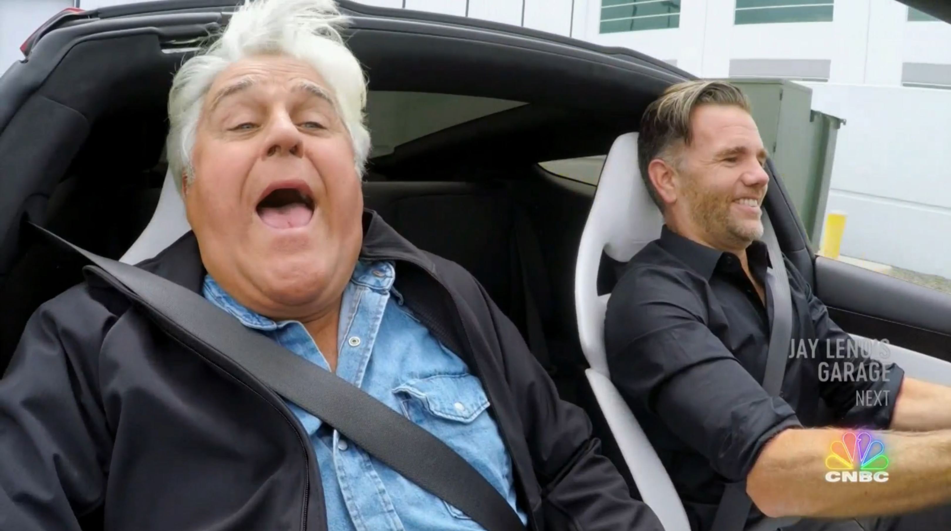 Tesla S Next Gen Roadster Unleashes Jay Leno S Inner Child