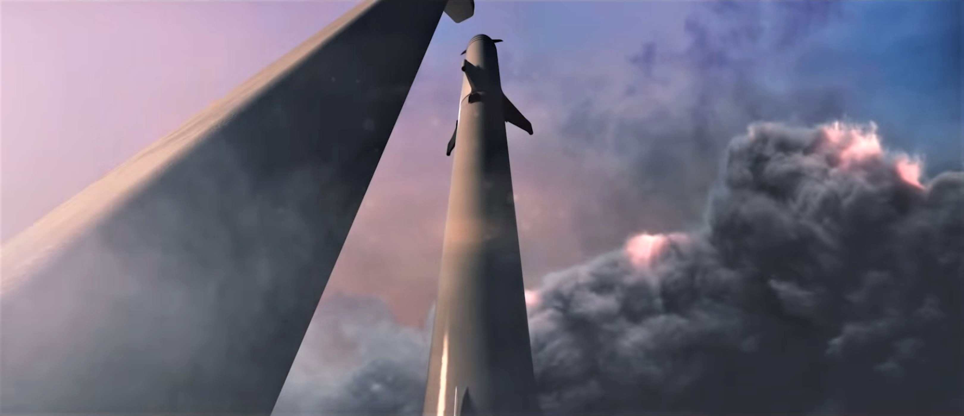 BFR 2018 launch render (SpaceX) 2