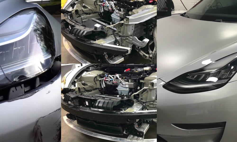 Tesla's in-house body repair shop restores damaged Model 3 in 25 hours
