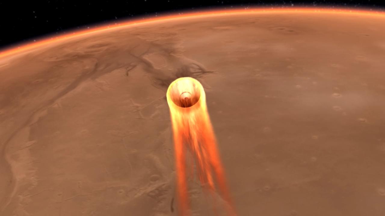 InSight enters Mars’ atmosphere.
