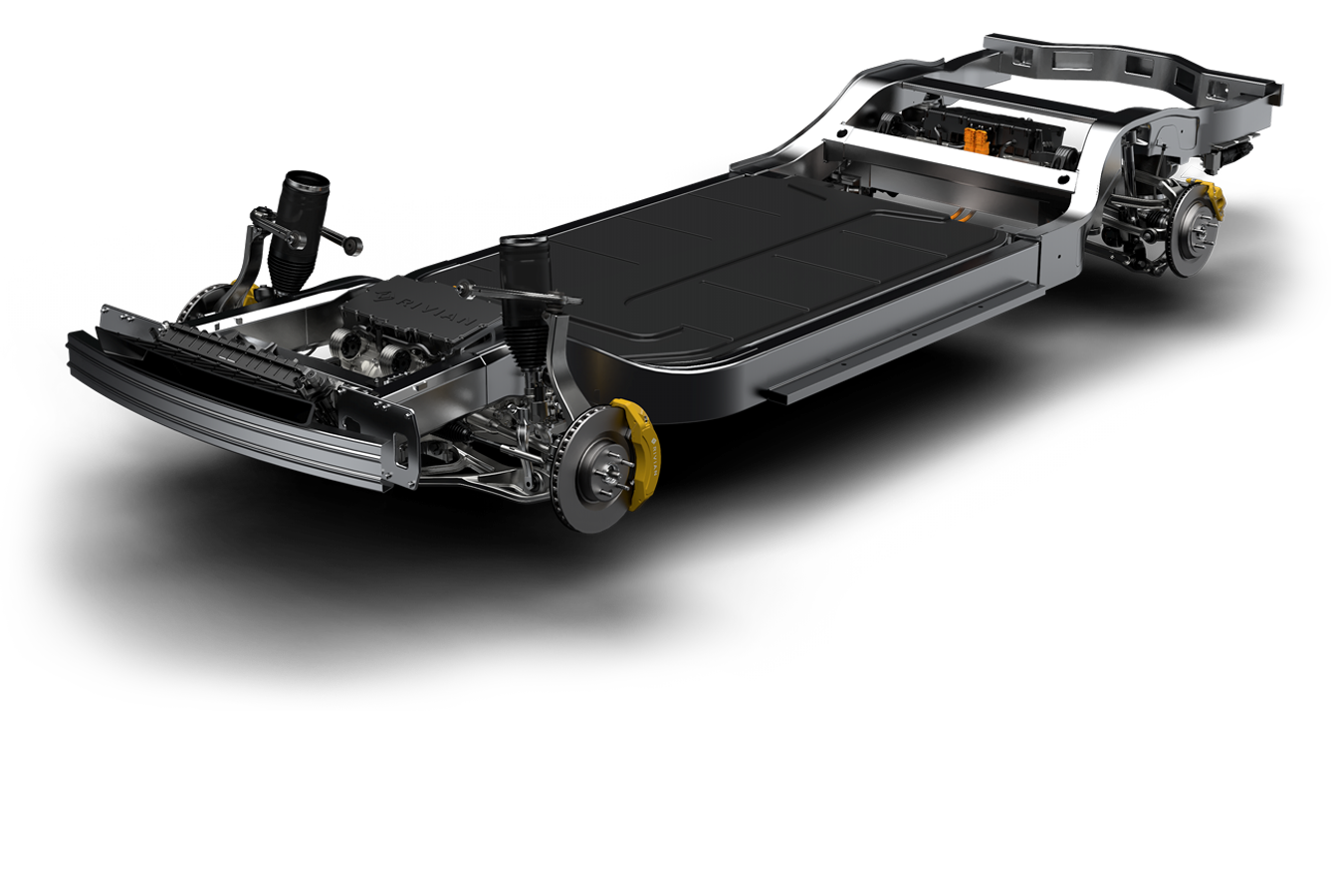 Rivian Skateboard Platform EV Truck Teslarati