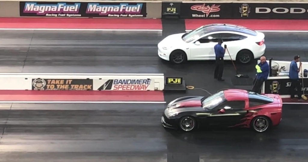 model 3 vs corvette
