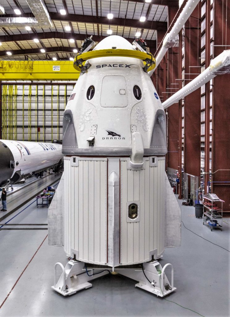 photo of SpaceX shows off first completed Crew Dragon spaceship with new Falcon 9 image