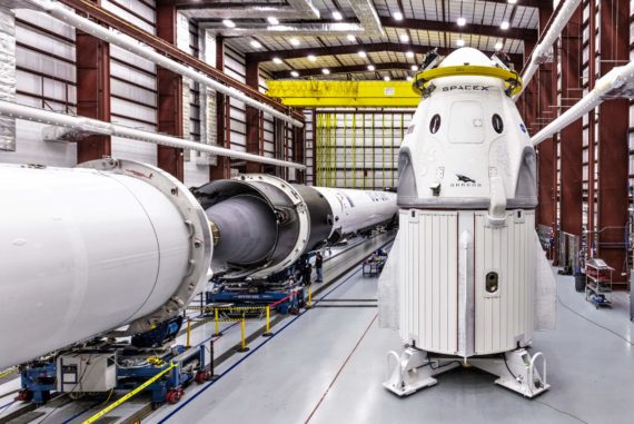 Crew Dragon DM-1 and Falcon 9 B1051 39A (SpaceX) 3(c)