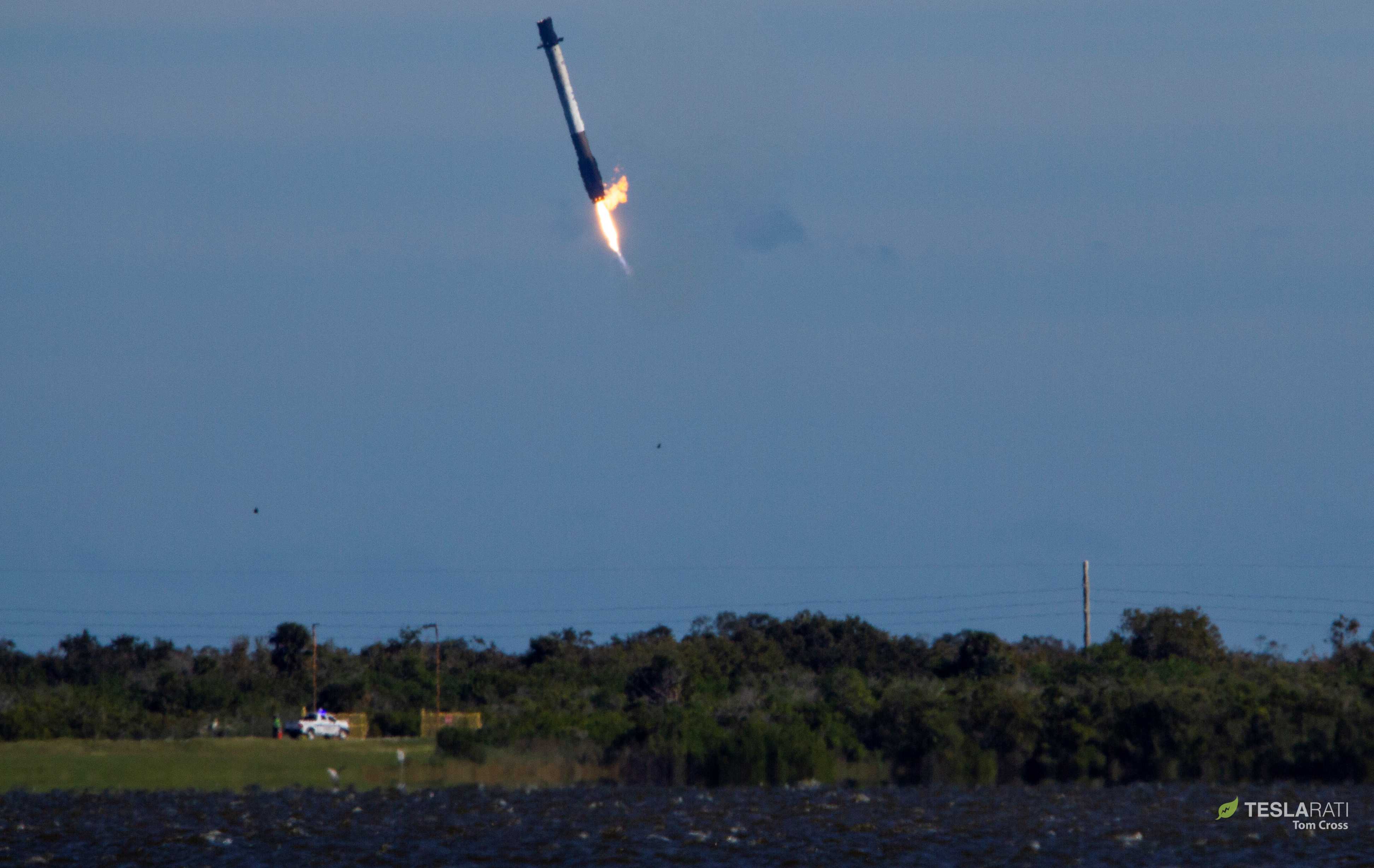 Falcon 9 B1050 CRS-16 partial landing failure (Tom Cross) 1