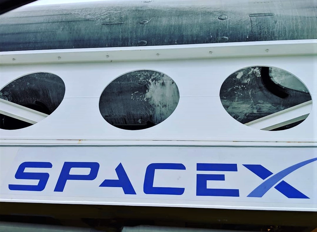 Falcon 9 B1050 on transporter CCAFS 121518 (instagram) 2