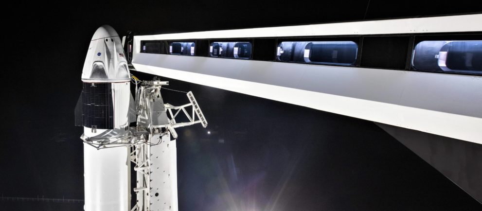 Crew Dragon DM-1 Falcon 9 B1051 rollout (SpaceX) 4(c)