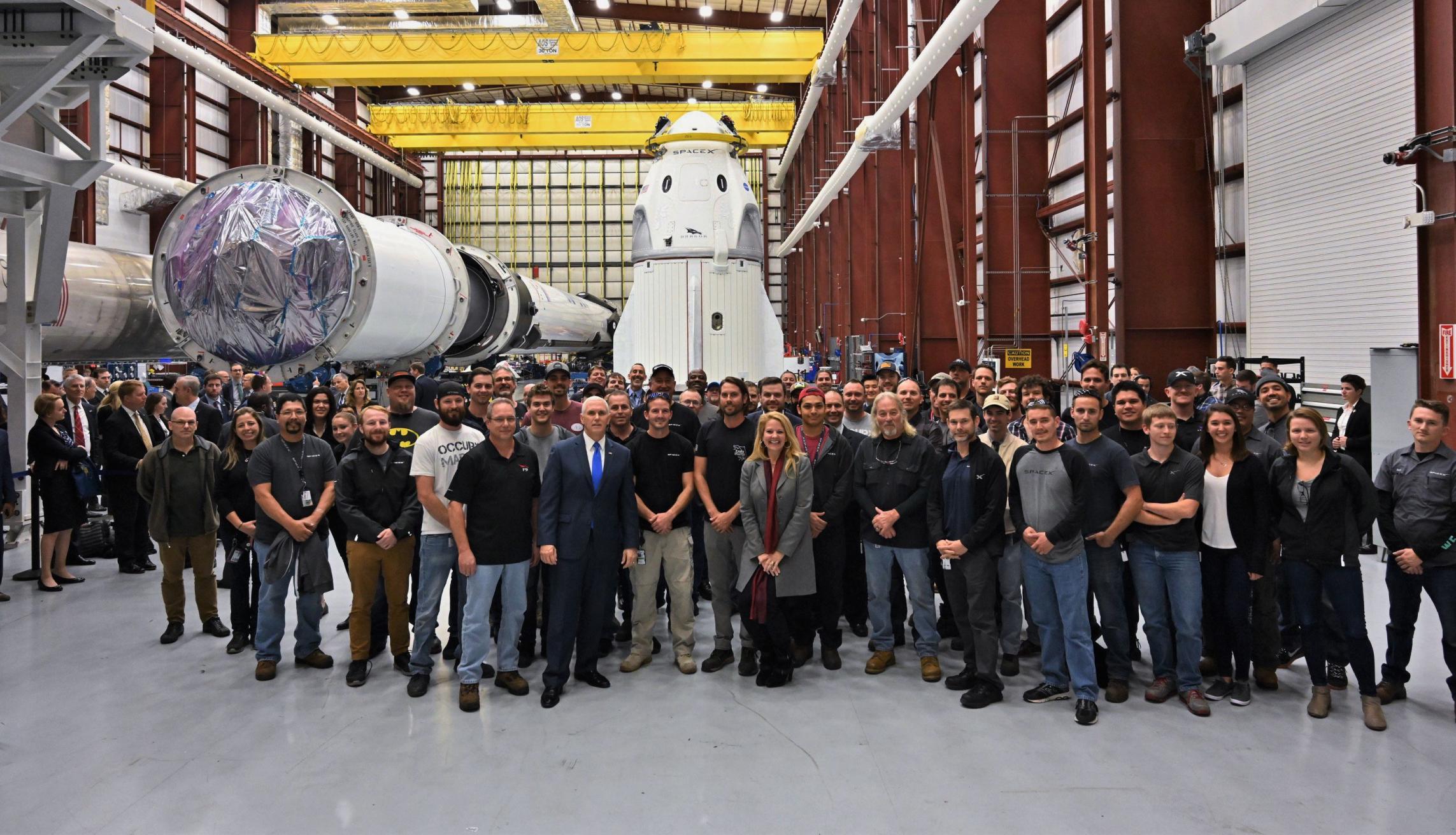 Crew Dragon DM-1 and Falcon 9 B1051 39A employees (SpaceX)2(c)
