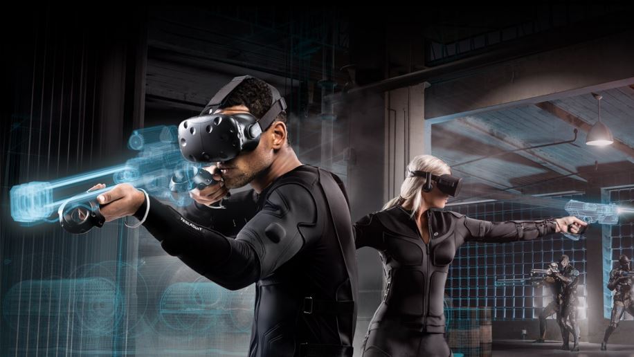 Virtual reality haptic "smart suit" uses AI with biometrics to simulate environments