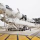 Falcon 9 B1051 and Crew Dragon rolled out to Pad 39A on February 28th, roughly 60 hours before launch. (NASA)