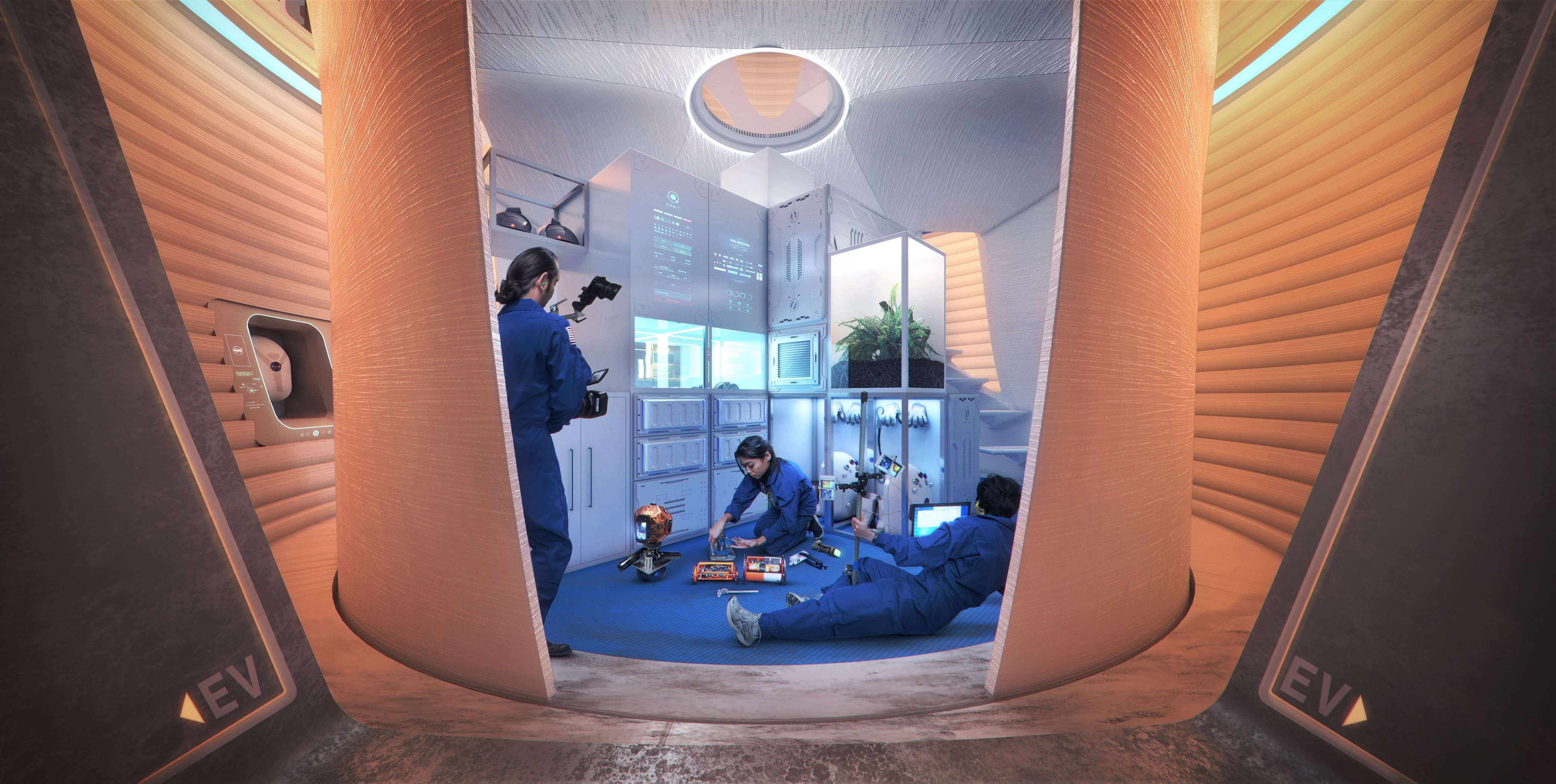 MARSHA Mars habitat interior render (AI Space Factory) 2 (c)