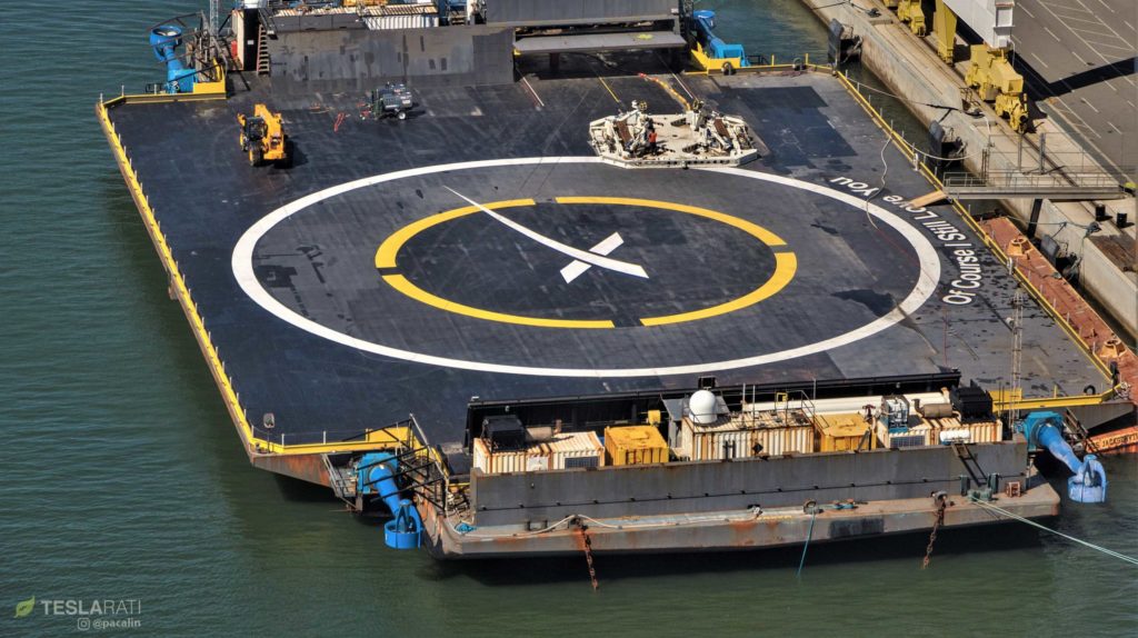spacex falcon 9 polar launch bahamas drone ship