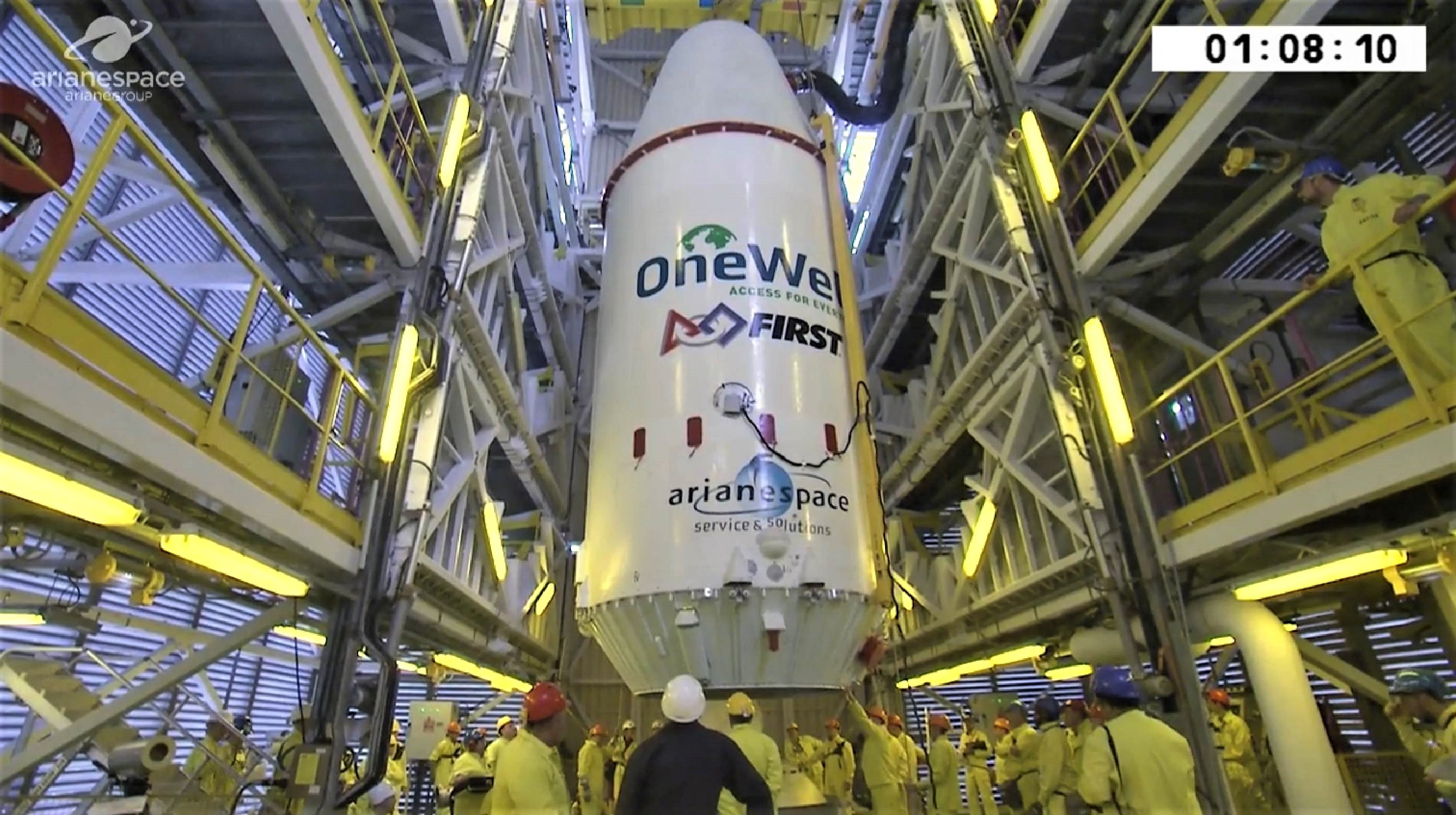 OneWeb Flight 1 fairing (Arianespace)