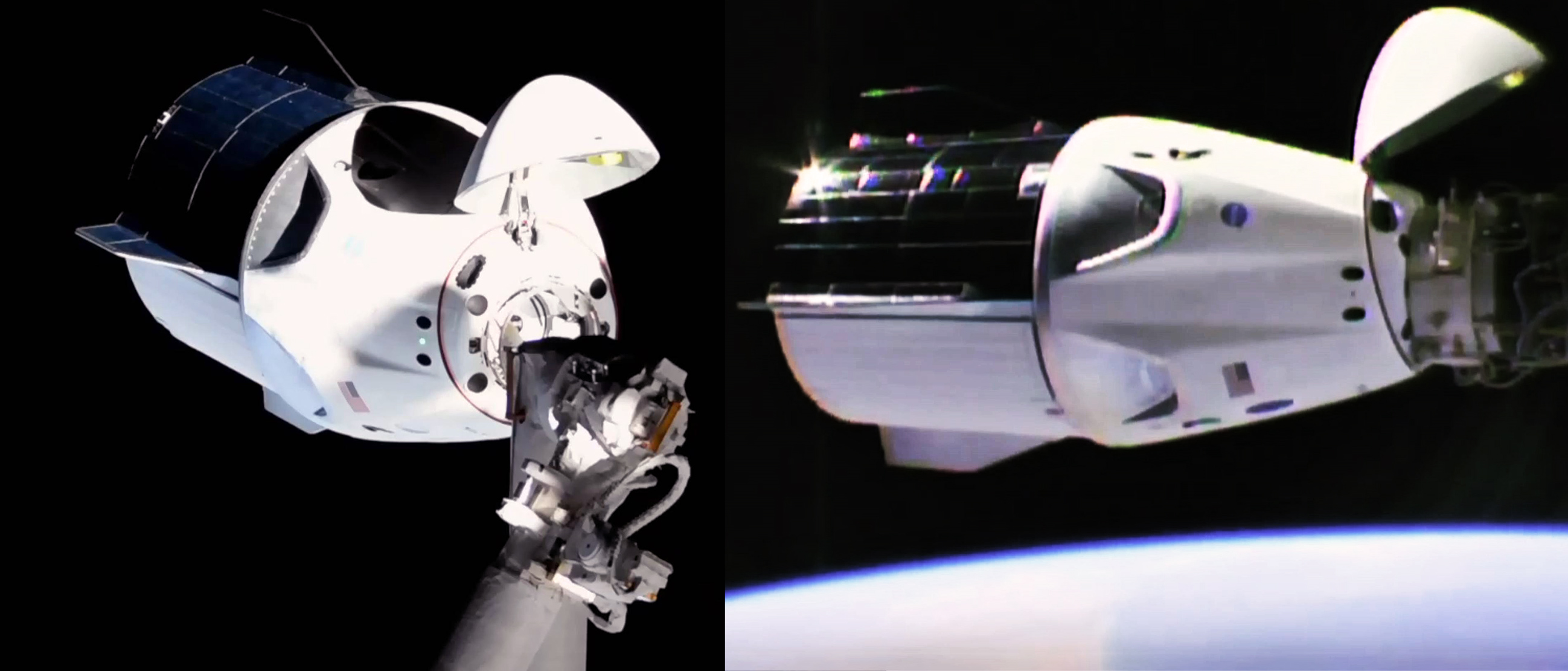 Spacex S Crew Dragon Flawlessly Docks With Space Station In