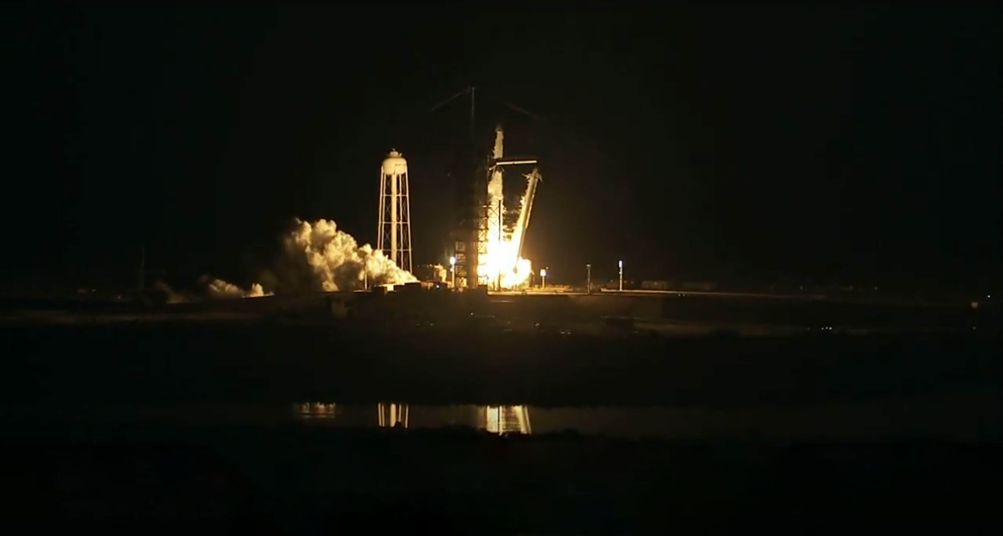 DM-1 Crew Dragon Falcon 9 B1051 launch (SpaceX) webcast 1