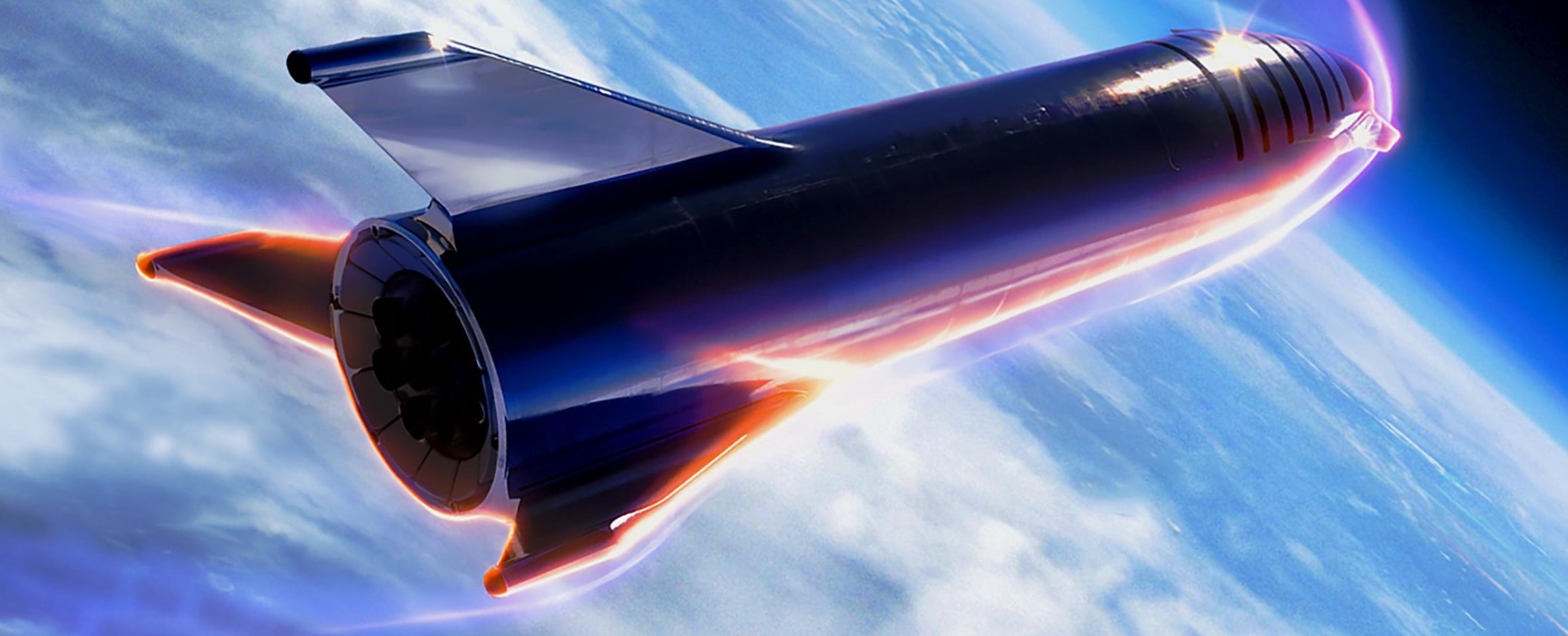 Starship reentry Earth SpaceX) 1 crop 5 edit 2