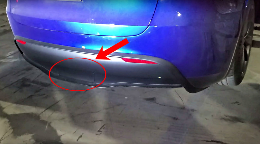 Tesla Model Y towing capability teased with rear cover plate for hitch