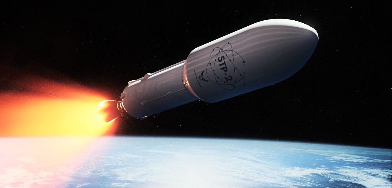 Falcon Heavy Block 5 STP-2 S2 render (SpaceX) 1 crop