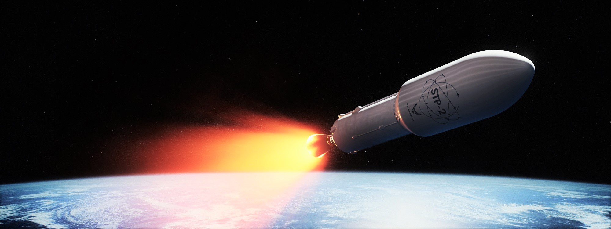 Falcon Heavy Block 5 STP-2 S2 render (SpaceX) 1 edit