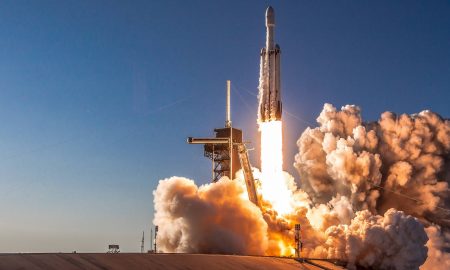 A different angle of Falcon Heavy Flight 2's liftoff from Teslarati photographer Pauline Acalin. (Pauline Acalin)