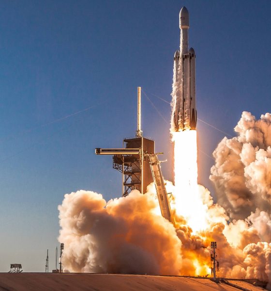 A different angle of Falcon Heavy Flight 2's liftoff from Teslarati photographer Pauline Acalin. (Pauline Acalin)
