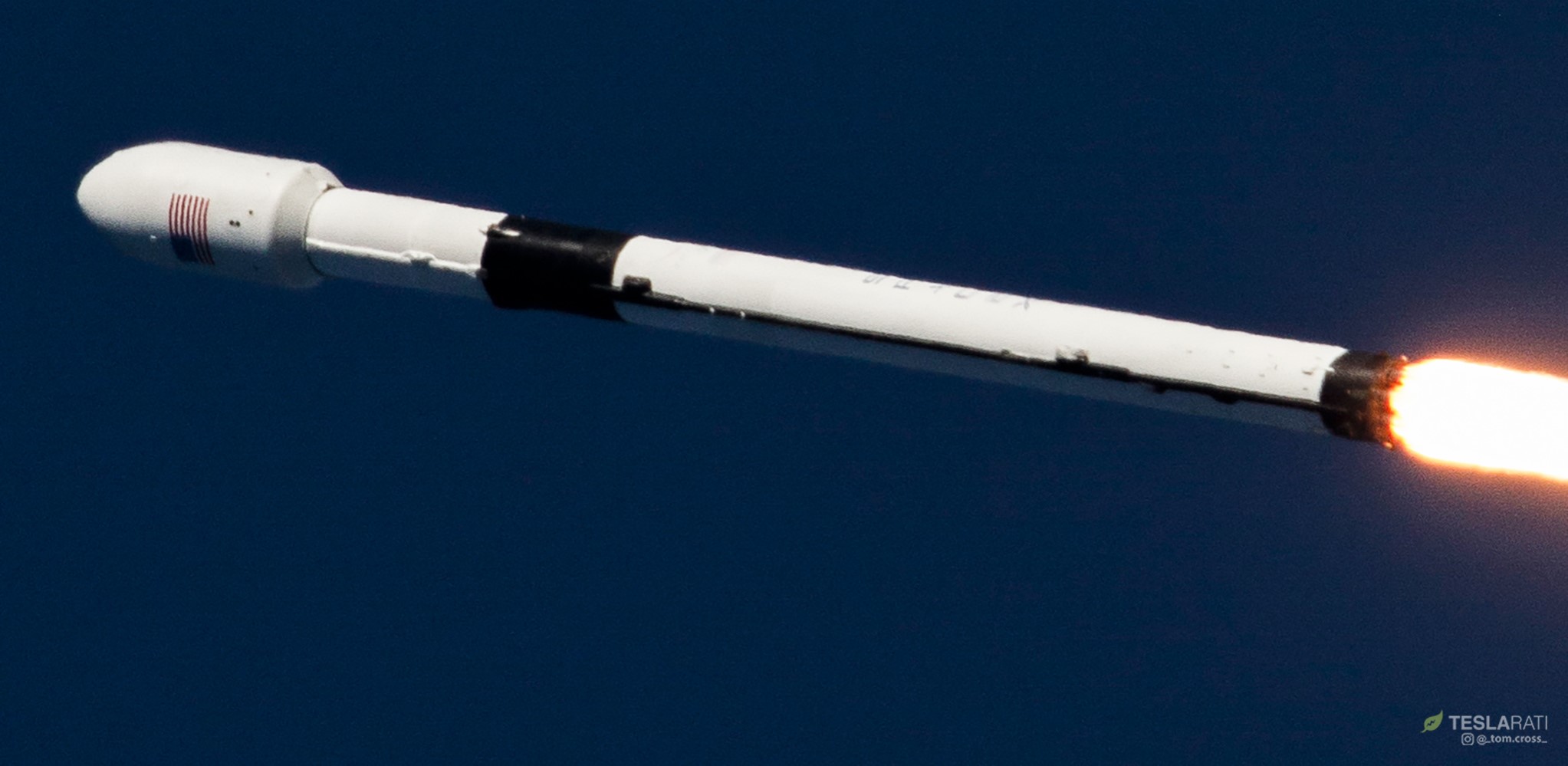 Falcon 9 B1054 GPS III SV01 launch (Tom Cross) 1 crop