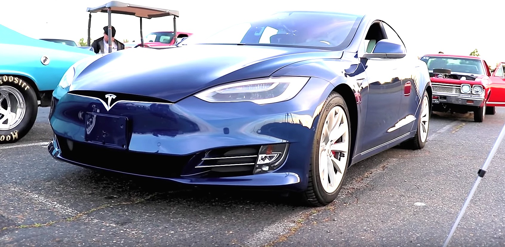 Refreshed Tesla Model S Performance Sets 1 4 Mile Record Straight