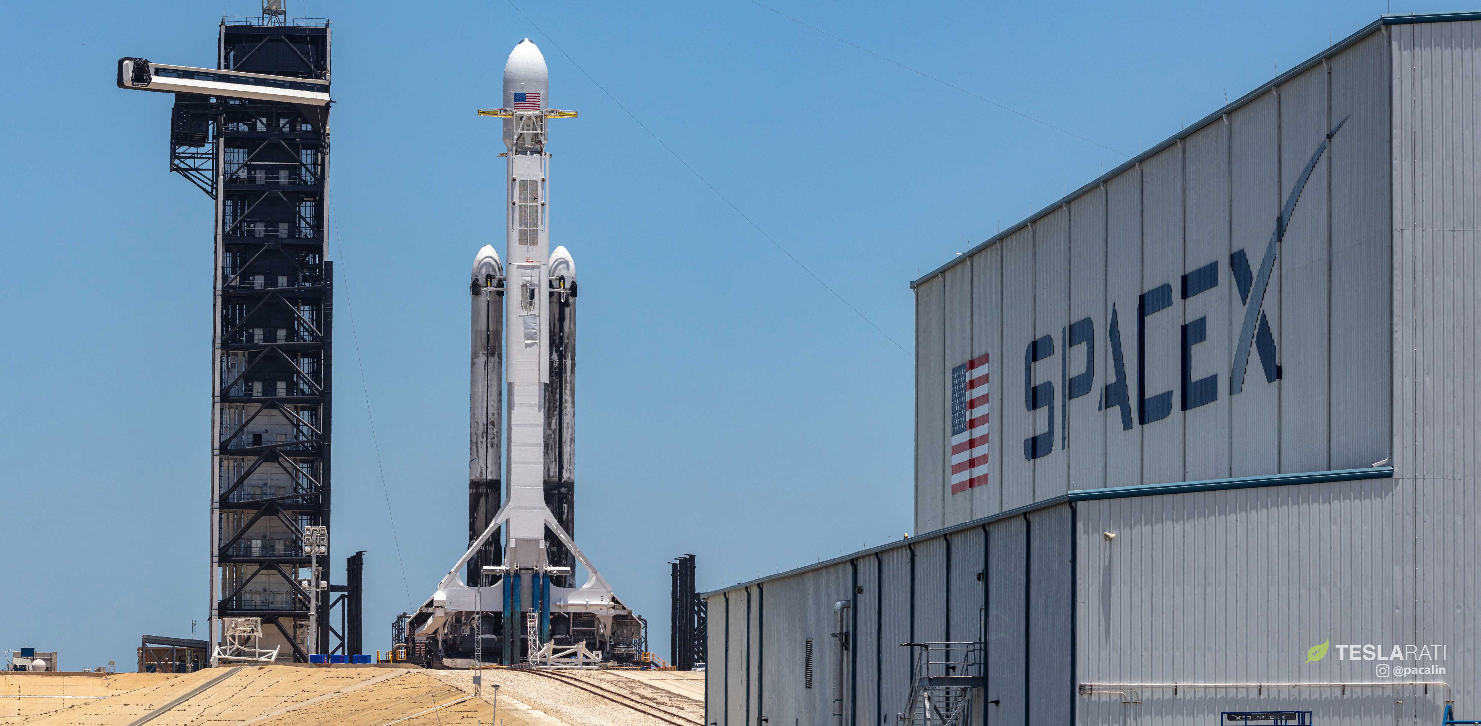 SpaceX's Falcon rockets might need a giant tower on wheels for US ...