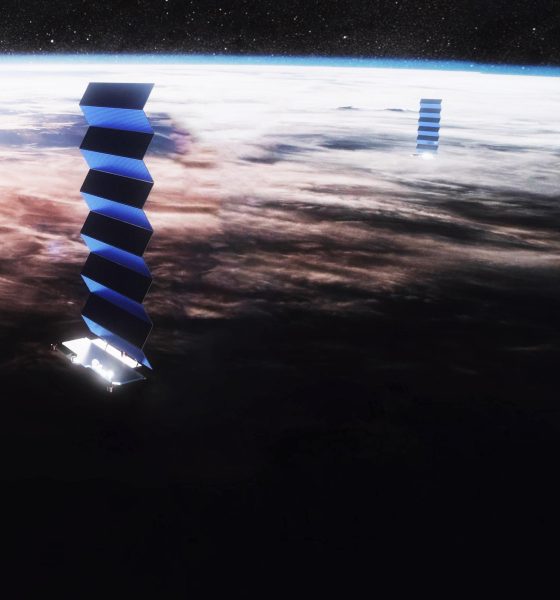 Although each satellite is just a few square meters, they may be able to serve internet to thousands of people simultaneously. (SpaceX)