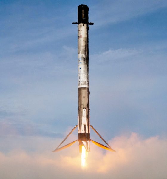Pictured landing in July 2019 after its second launch, Falcon 9 booster B1056 - now on its fourth launch - is set to break a crucial reusability record. (SpaceX)