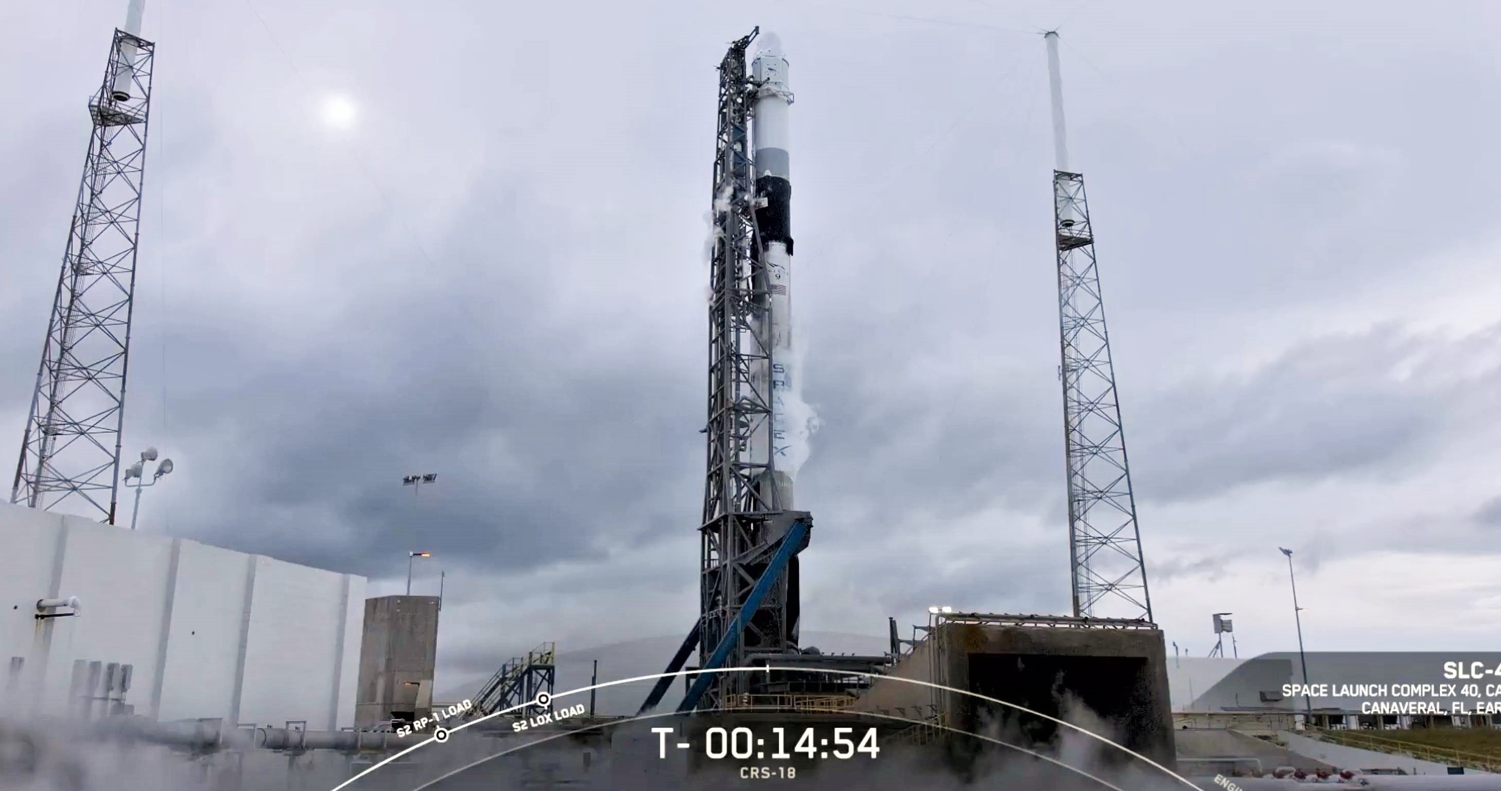 Cargo Dragon CRS-18 Falcon 9 B1056 (SpaceX) webcast 1