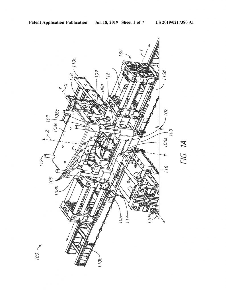 photo of Tesla Model Y manufacturing improvements highlighted in published patent application image