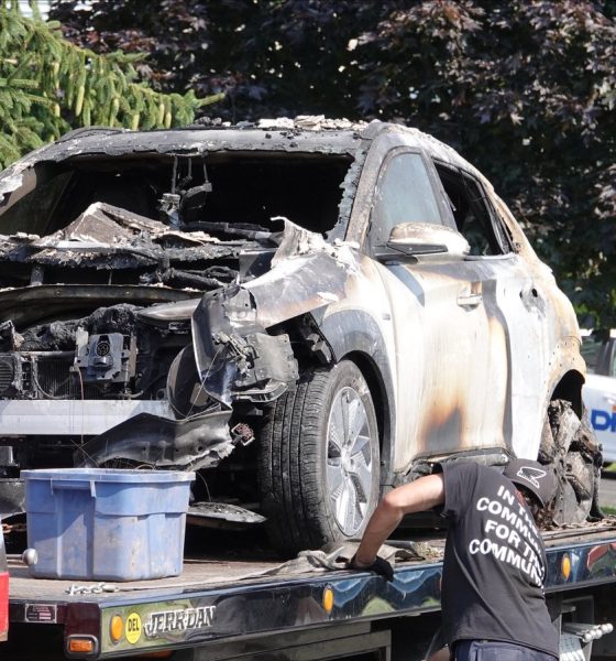 hyundai kona ev fire