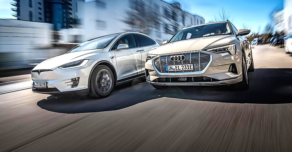 Audi e-Tron 50 vs 55 Charge Speed Compared