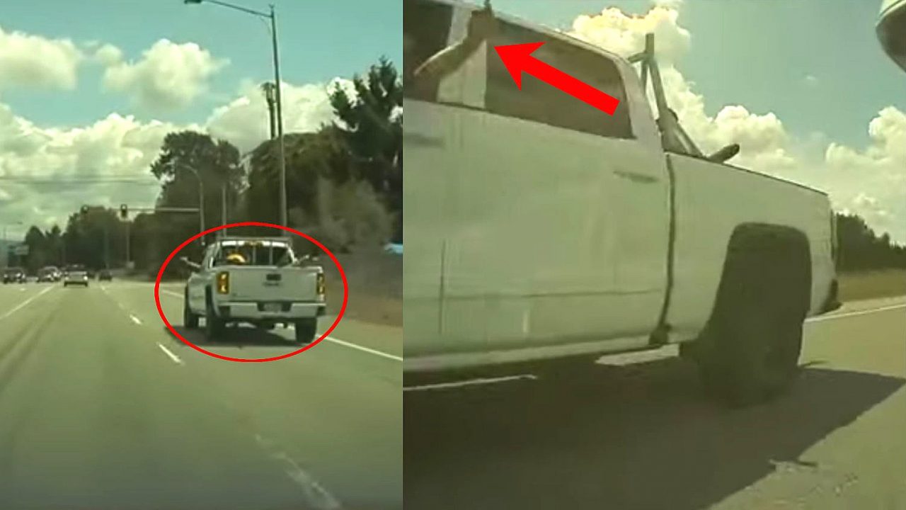 Dash Cam Footage: Truck Driver Gets Sideswiped on the Highway 