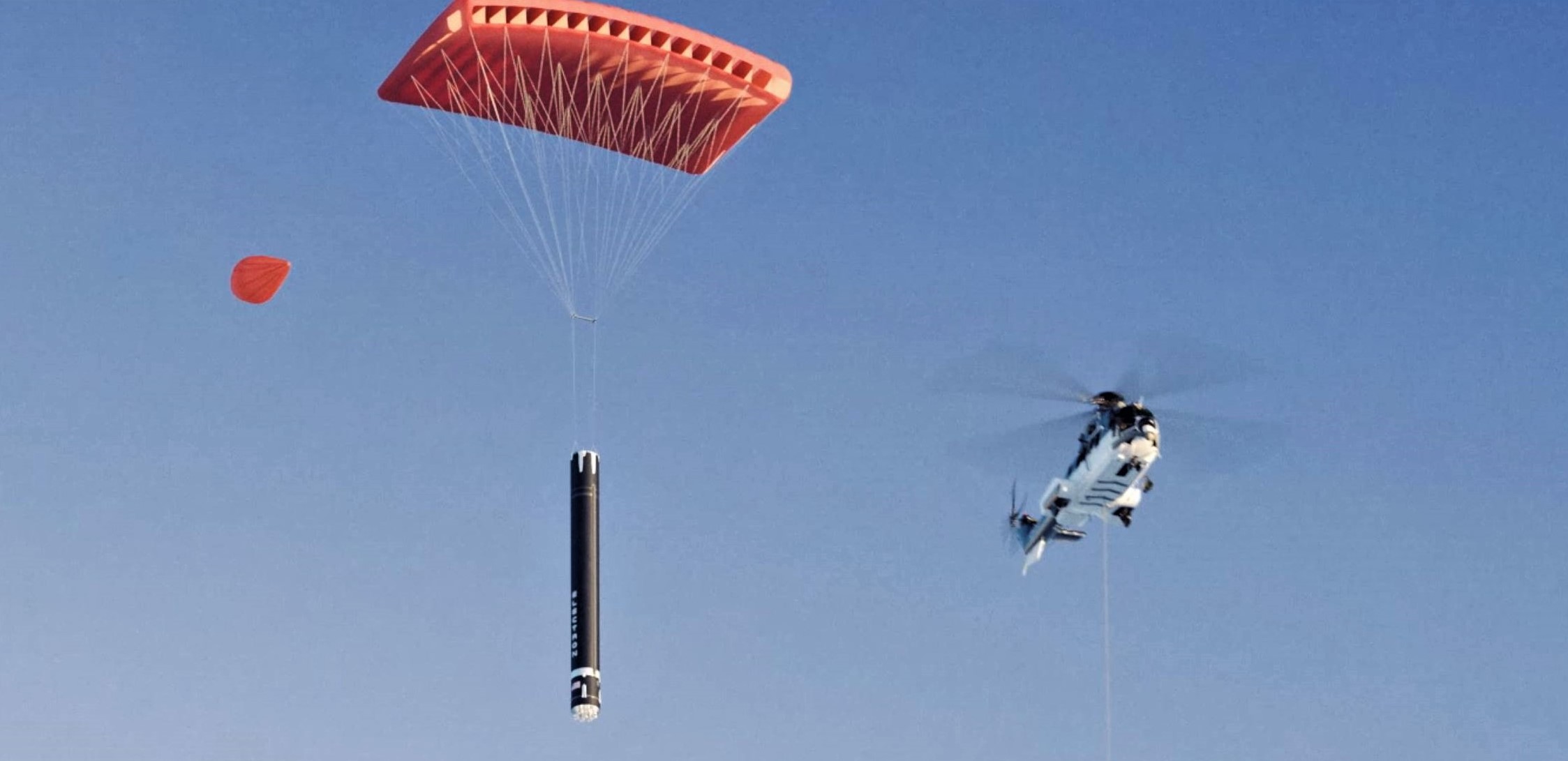 Electron recovery renders (Rocket Lab) heli capture 2