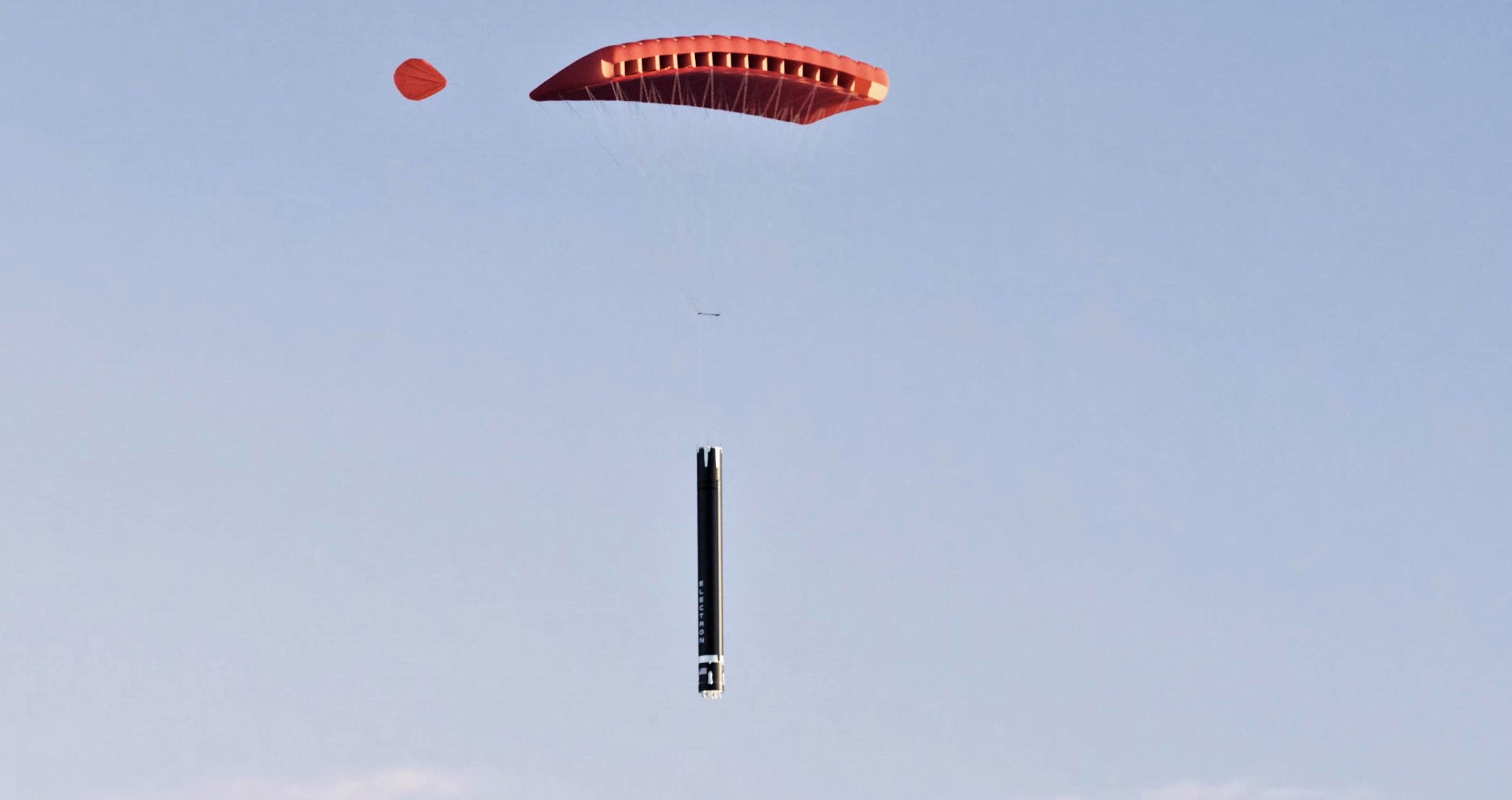 Electron recovery renders (Rocket Lab) parasail 2