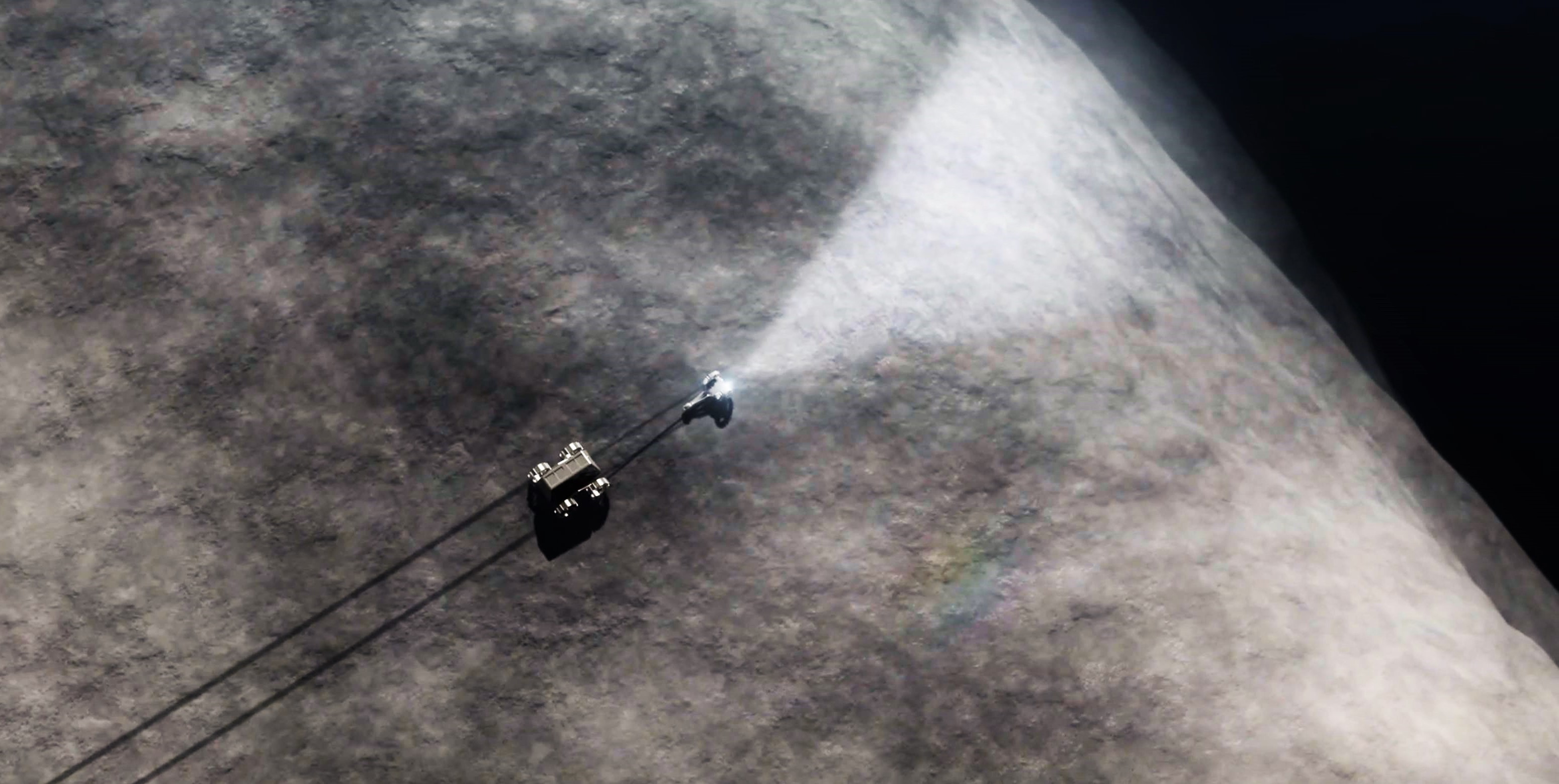 Hakuto-R lander Moon landing render (iSpace) crater exploration 2 edit